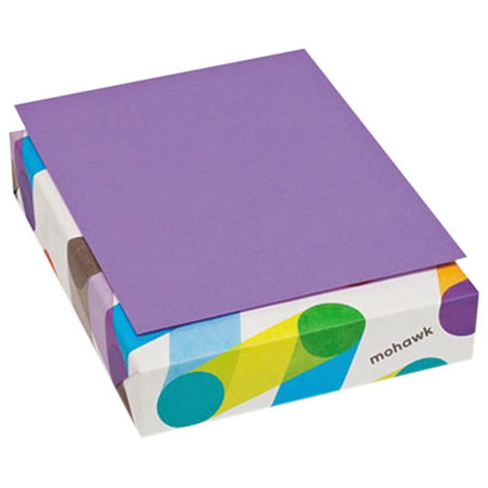 Mohawk Paper® BriteHue® Violet 20 lb. Smooth Colored Multipurpose 30% Recycled 8.5x11 in. 500 Sheets per Ream